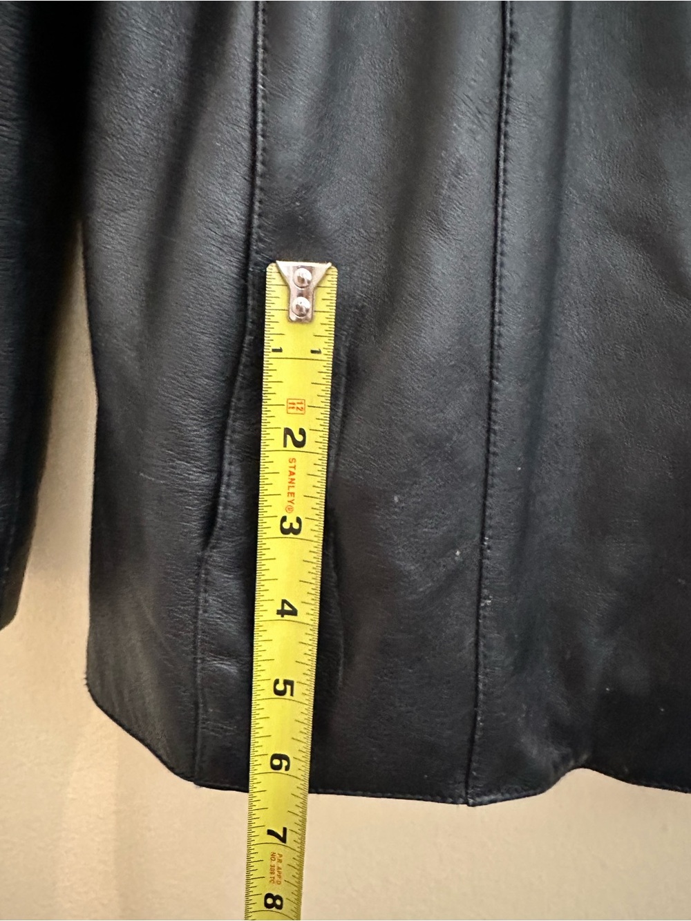 Vintage Wilson’s Leather Pelle Studio Black Leather Button-Up Jacket - Picture 4 of 14